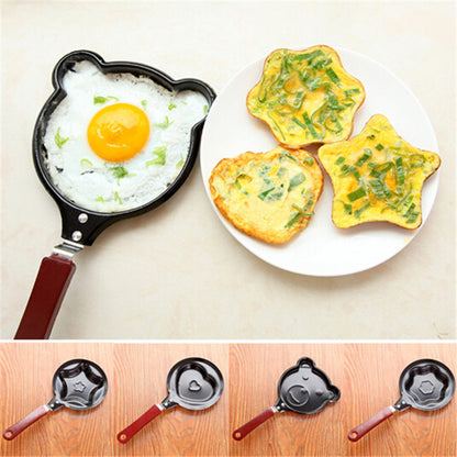 Mini Pancake Maker Cartoon Bear Heart Star Frying Pan Molds Cookware For Child Breakfast Kitchen Tools