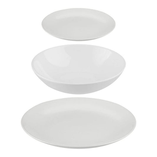 Tableware Secret de Gourmet Ceramic White 18 Pieces