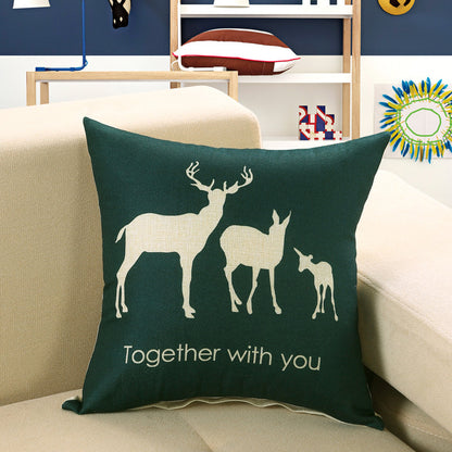 Printed sofa cushion cover