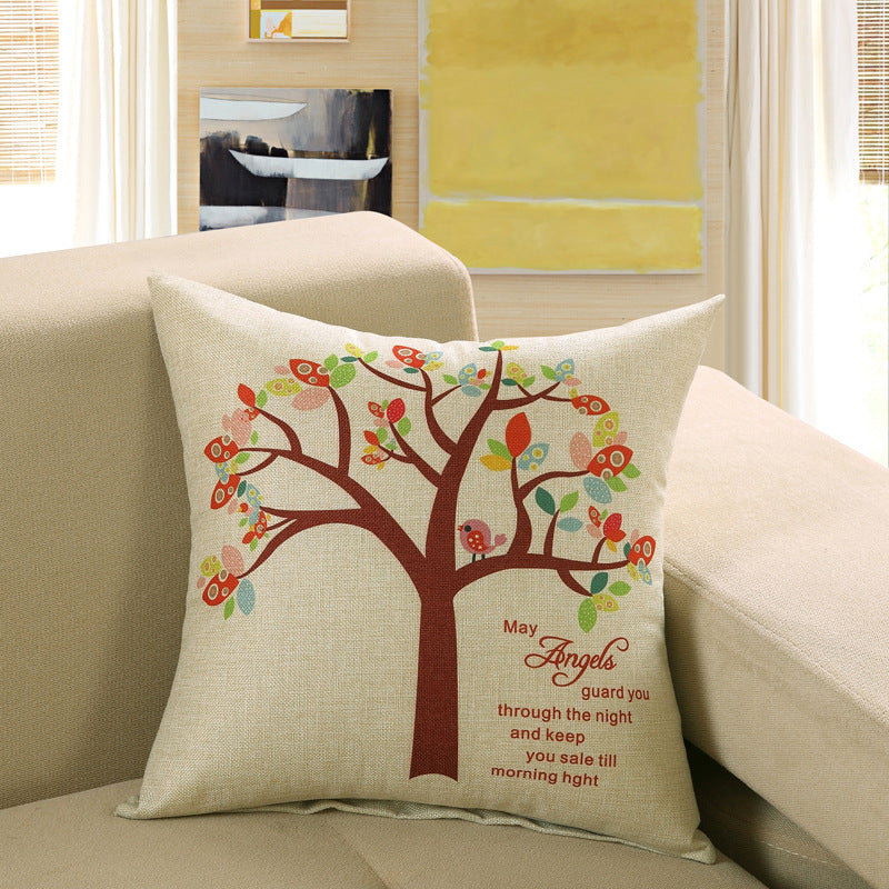 Printed sofa cushion cover