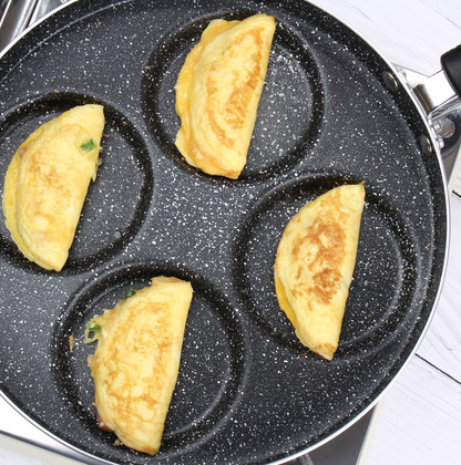 Egg Frying Pan Nonstick Pancake Pans 4-Cups Cookware Pancake Pan Egg Pan Suitable For Gas Stove Induction Cooker