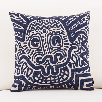 Trendy graffiti sofa cushion