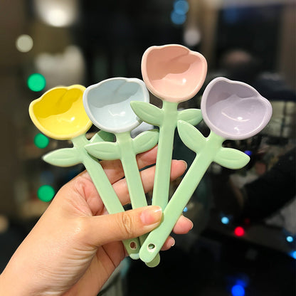 Cute Ceramic Flower Spoon