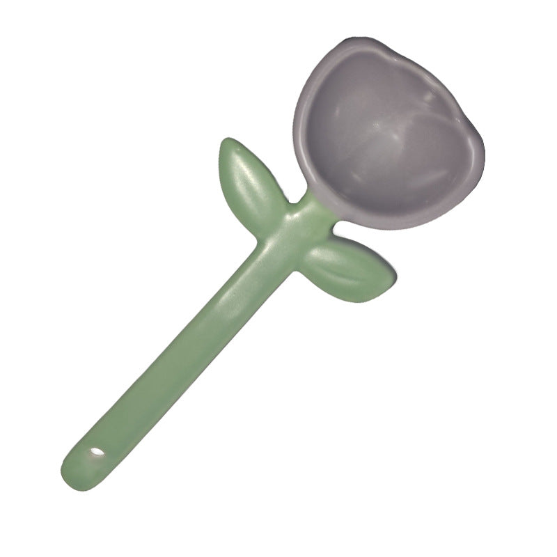 Cute Ceramic Flower Spoon