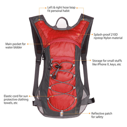 Hydration Pack with 70 oz 2L Water Bladder