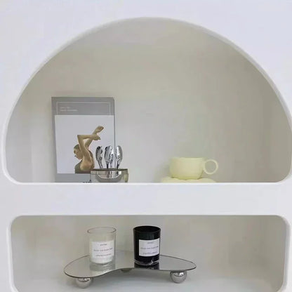 Plastic White Book Shelf Organizer Unique Items Minimalist Creative Corner Shelf Storage Library Furniture