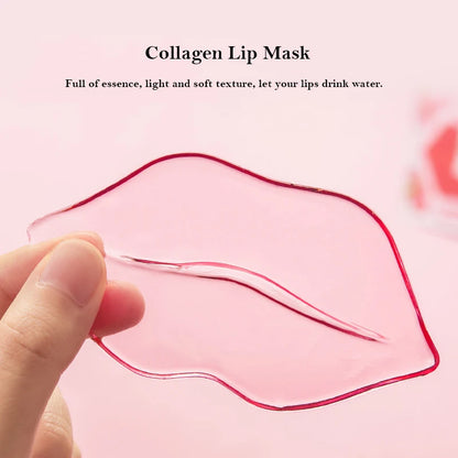 Collagen Nourishing Lip Mask Lip Care Moisture Fruits Essence Anti Aging Wrinkle Labial Gel Patch Lips Pad Patches