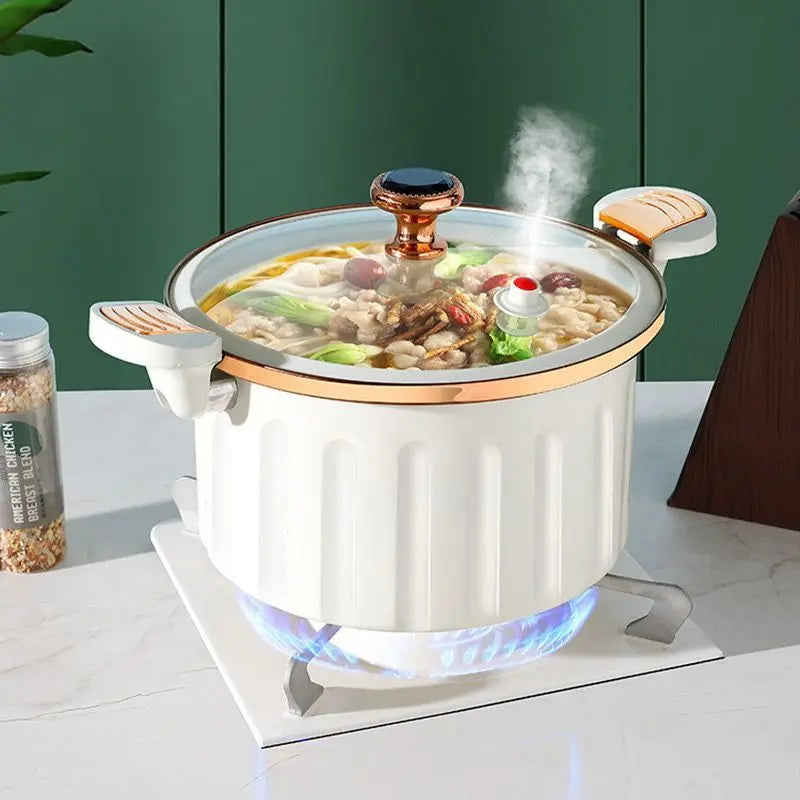 Enamel Micro Pressure Pot Non stick Soup Pot New Multifunctional Stewing and Boiling Pot Double Ear Stewing Pot