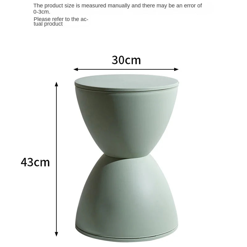 Stool Nordic Style Creative Change Round Tea Table Multi-color Thickened Fashion Thickened Plastic Round Stool