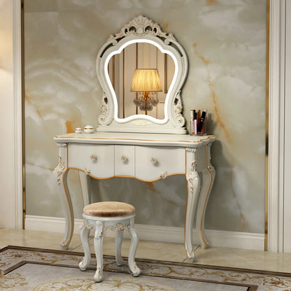 Organizer Bedroom Dressing Table Antique Drawer Nordic Girl Dressing Table Woman Mirrors Bedroom Tocador Furniture Makeup