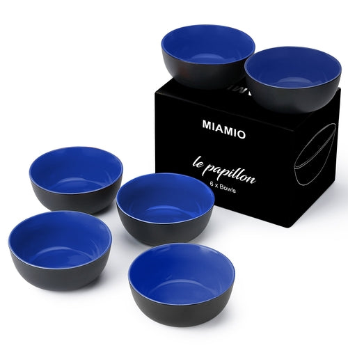 MIAMIO - 6 x 600ml Schüsseln / Schalen Set Le Papillon