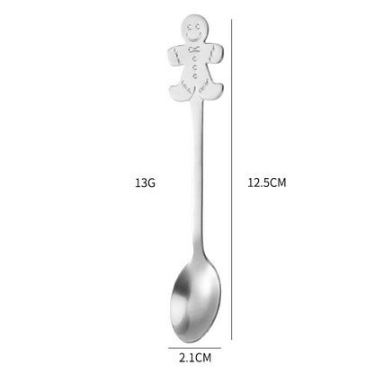 Unique Stainless Steel Christmas Tableware Spoon Gift Set