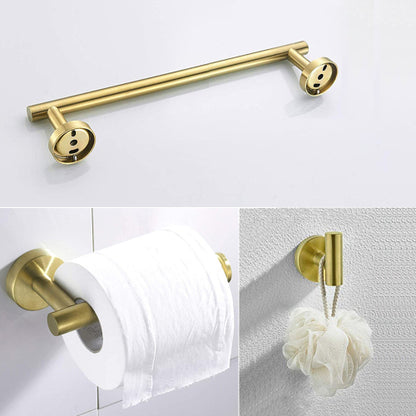 Golden 3 Piece Bathroom Hardware Set