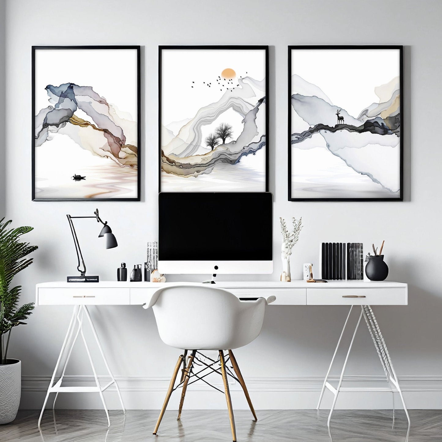 Home office wall decor | set of 3 wall art prints