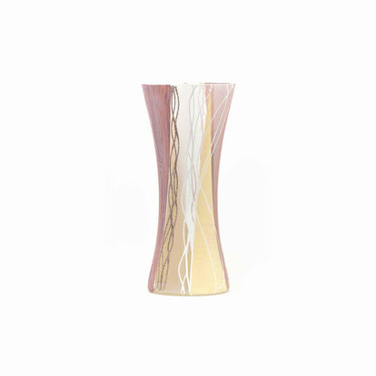 Handpainted Art Glass Vase | Interior Design Home Room Decor | Table