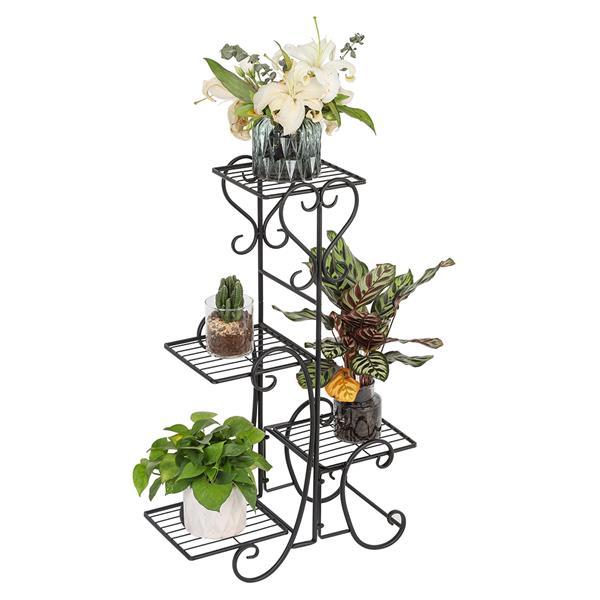 Flower Metal Garden Flower Potted Square Stand Flower Pot Rack 4