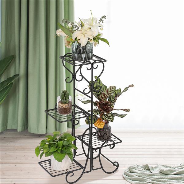 Flower Metal Garden Flower Potted Square Stand Flower Pot Rack 4